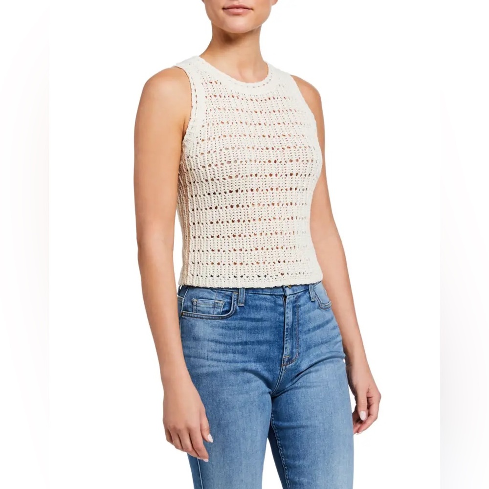 A.L.C. Lorrick Knit Sleeveless Crop Top